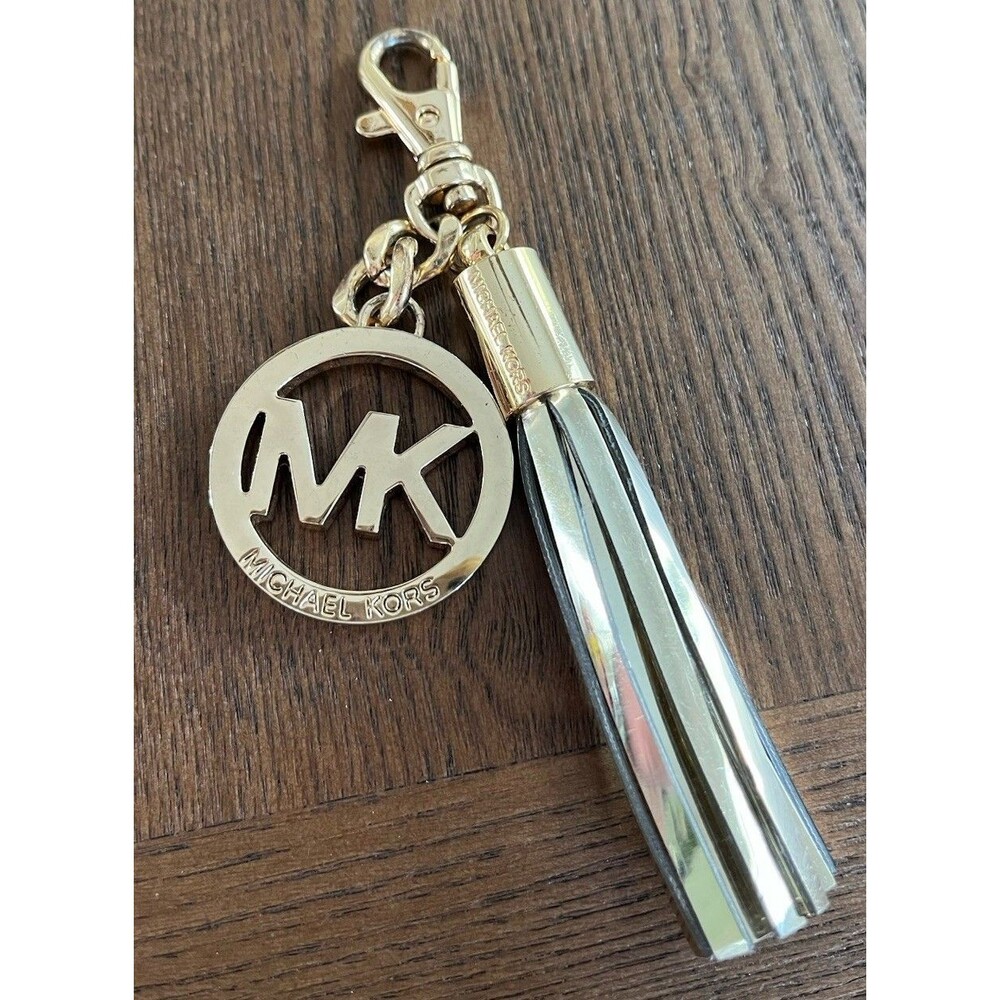 Michael Kors Handbag Charm FOB Gold Fringe Tassel